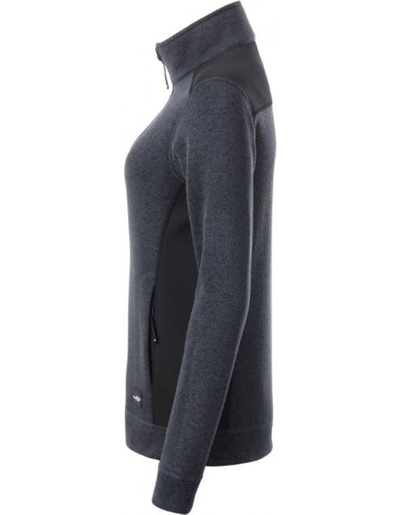 Jachetă de lucru tricotată din fleece pentru femei-groasa